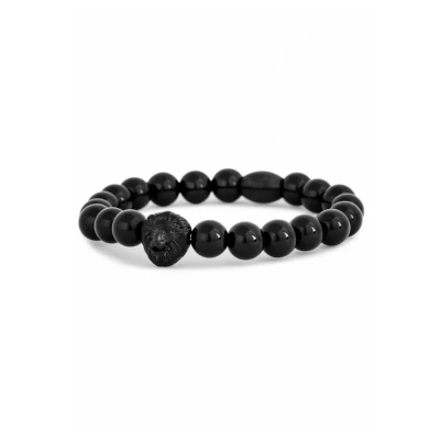 Image of Akitsune Regis Bracelet, Men&#039;s, Size: 7,09&#039;&#039;, Schwarz