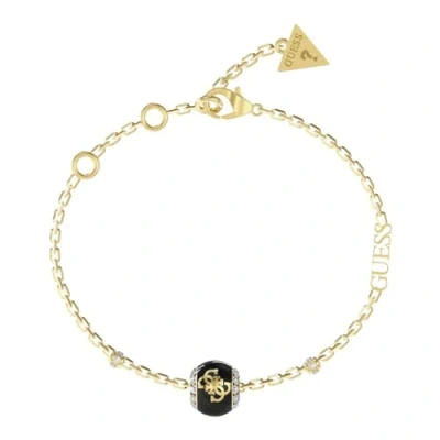 Image of Guess LOOP Bracelet goldcoloured/black, Women&#039;s, Size: Small, Gold coloured/black