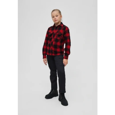 Image of Brandit Shirt for kids, Size: 13 14y, Red/black/white