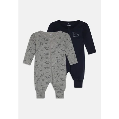 Image of Name it Nbmnightsuit DINO 2 PACK Body for kids, Size: 0 1m, Grey melange