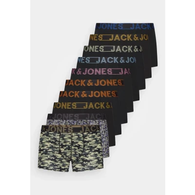 Image of Jack &amp; Jones Jacdanny Trunks 10 PACK Pants, Men&#039;s, Size: Small, Black