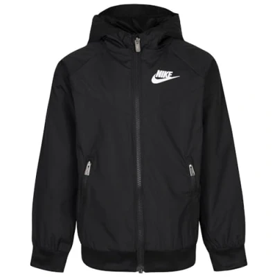 Image of Nike Sportswear KEY ITEM Chevron Windrunner Unisex Light jacket for kids, Size: 5 6y, Black
