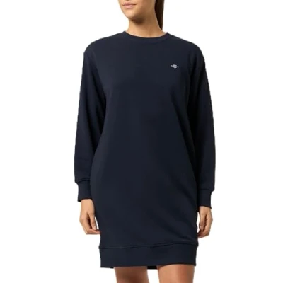 Image of GANT Shield Cneck Dress Day dress, Women&#039;s, Size: XL, Evening blue