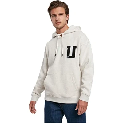 Image of Urban Classics Hoodie, Men&#039;s, Size: Small, Lightgrey