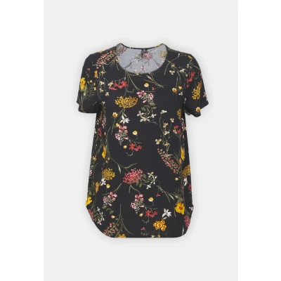 Image of Vero Moda Vmeasy Print Tshirt, Women&#039;s, Size: Small, Black