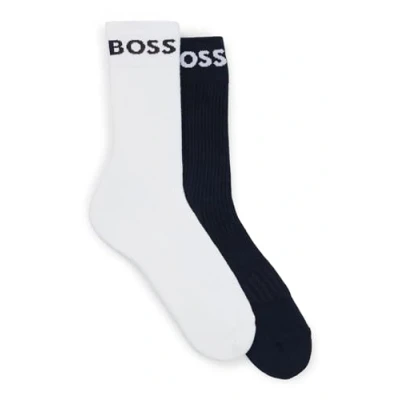 Image of BOSS Sport 2 PACK Socks, Men&#039;s, Size: 5.5 8, Dark blue
