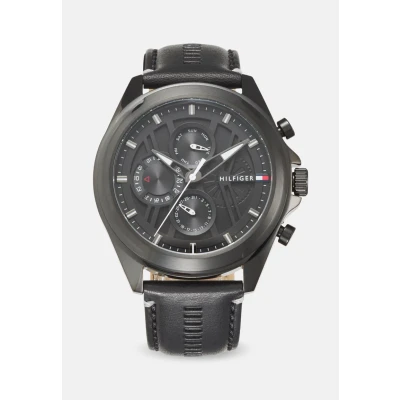 Image of Tommy Hilfiger JAX Watch, Men&#039;s, Size: One Size, Black