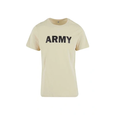 Image of Brandit ARMY Print Tshirt, Men&#039;s, Size: Large, Beige