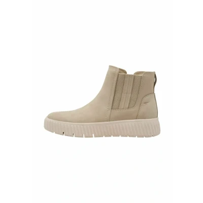 Image of Tamaris Chelsea Platform ankle boots, Women&#039;s, Size: 7, Beige shoes