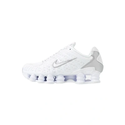 Image of Nike Sportswear SHOX TL Trainers, Men&#039;s, Size: 110, White/metallic silver/max orange shoes