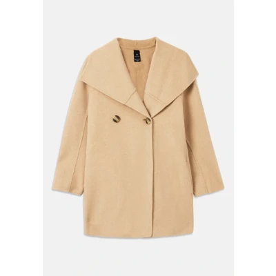 Image of Armani Exchange Caban COAT Short coat, Women&#039;s, Size: Medium, Sound sand