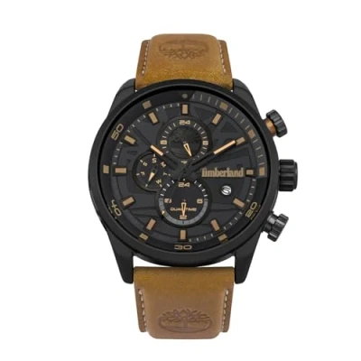 Image of Timberland Henniker Watch, Men&#039;s, Size: One Size, Brown/blue