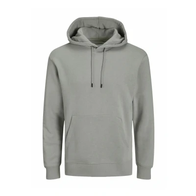 Image of Jack &amp; Jones Jjestar Basic HOOD Hoodie, Men&#039;s, Size: Large, Ultimate grey