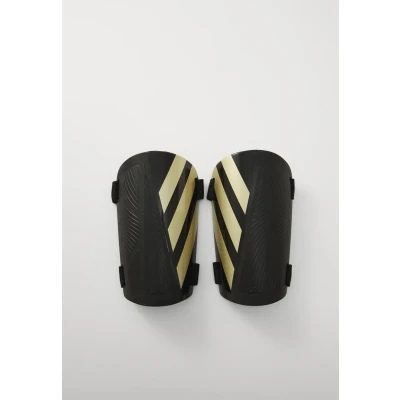 Image of adidas Unisex Tiro Shinguard Training, Black/Gold Metallic/White, L