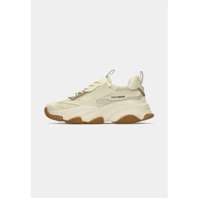 Image of Steve Madden Possession Trainers, Women&#039;s, Size: 4, White/gum Textile/synthetics