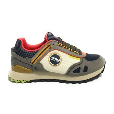 Image of Colmar Originals Travis Sport Trainers Off white/multicoloured, Men&#039;s, Size: 11, white/multi/coloured shoes