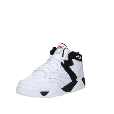 Image of FILA M Squad Mid Sneakers, White Black, 9.5 UK