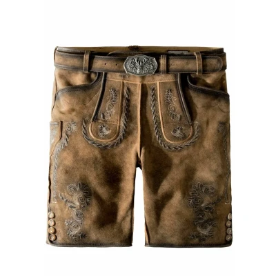 Image of Stockerpoint MIT GÜRTEL THOMAS2 Shorts, Men&#039;s, Size: 50, Nuss geäscht