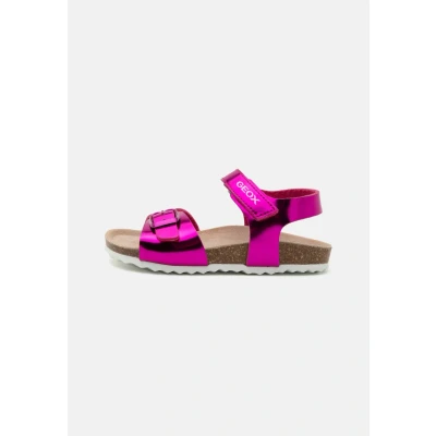 Image of Geox Adriel GIRL Sandals for kids, Size: 13K, Fuchsia High quality imitation leather