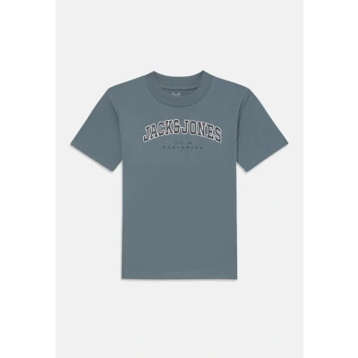 Image of JACK &amp; JONES Men&#039;s Jjecaleb Varsity Tee SS O Neck Noos Jnr, stormy weather, 152