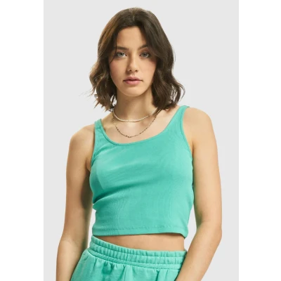 Image of ONLY Womens Nessa Short Top, Marine Green, L
