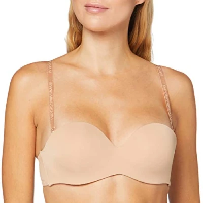 Image of Emporio Armani Bandeau Strapless Custom FIT BRA Multiway / bra, Women&#039;s, Size: 36C, Cammello