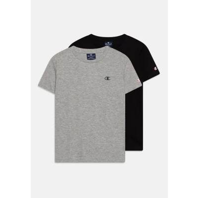 Image of Champion CREW NECK Unisex 2 PACK Basic Tshirt for kids, Size: 3 4y, Black