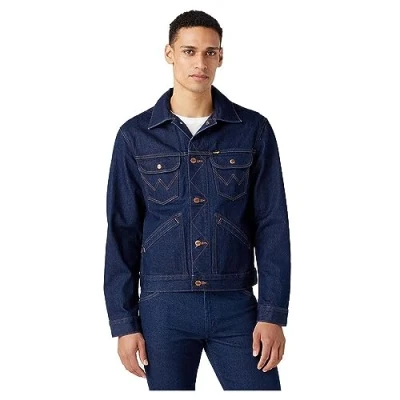 Image of Wrangler 124MJ Denim jacket, Men&#039;s, Size: Medium, Rinse