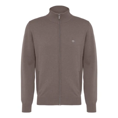 Image of Fynch Hatton Men&#039;s Cardigan Zip, Earth, S