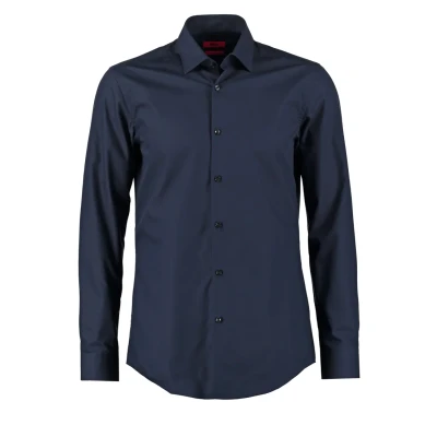 Image of HUGO Jenno Shirt, Men&#039;s, Size: 20, Navy