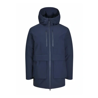 Image of Jack &amp; Jones Parka, Men&#039;s, Size: Large, Navy blazer