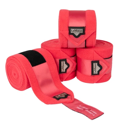 Image of LeMieux SS&#039;22 Loire fleece bandages Papaya