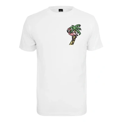 Image of Mister TEE Flamingo Print Tshirt, Men&#039;s, Size: Large, White