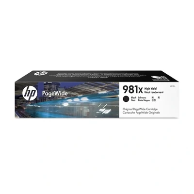 Image of HP PageWide Pro 556dn 981X (L0R12A) high capacity black ink cartridge (original HP)