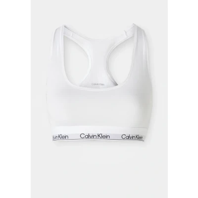 Image of Calvin Klein Underwear Unlined Bralette ICON Bustier, Women&#039;s, Size: XS, White