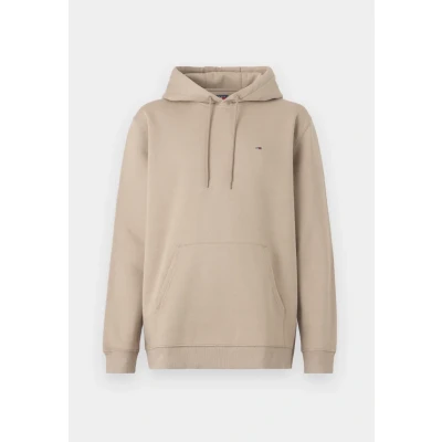 Image of Tommy Jeans FLAG Hooded Sweatshirt, Men&#039;s, Size: 44, Coastal taupe