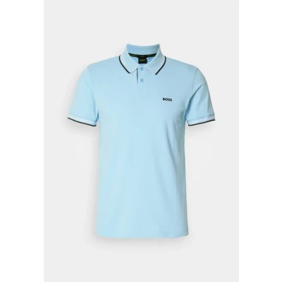 Image of BOSS PAUL Polo shirt, Men&#039;s, Size: XS, Light pastel blue