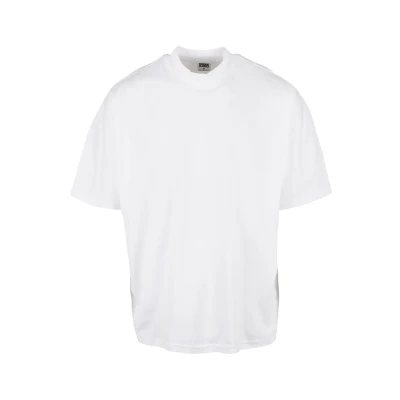 Image of Urban Classics Oversized MOCK NECK Basic Tshirt, Men&#039;s, Size: 3XL, White
