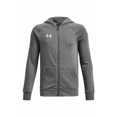 Image of Under Armour UA Rival FZ Zipup sweatshirt for kids, Size: 14 16y, Castlerock light heather