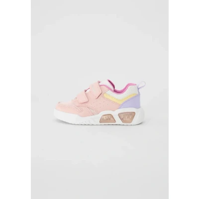 Image of Geox J Illuminus GIRL Trainers for kids, Size: 5, Pink/multicolor Imitation leather/ textile