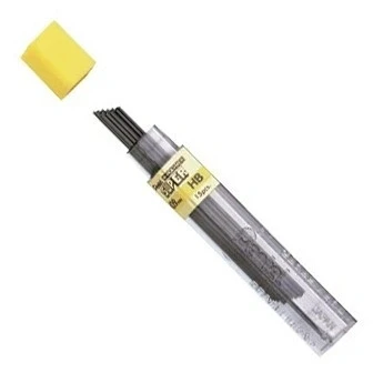 Image of Pentel Super Hi Polymer Leads, 0.9mm, Grade 2B, 1 tube of 15 leads
