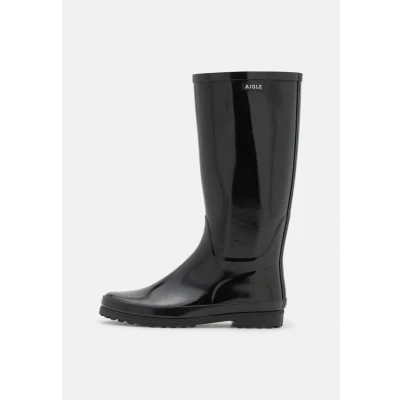 Image of Aigle Women&#039;s Eliosa Marine Rain Boot, Noir, 5 UK