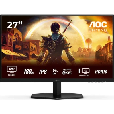 Image of AOC Gaming Q27G42XE 27 Zoll Quad HD Monitor, 180 Hz, 1 ms, FreeSync Prem., G Sync comp., HDR10 (2560x1440, 2X HDMI 2.0, 1x DisplayPort 1.4) schwarz rot