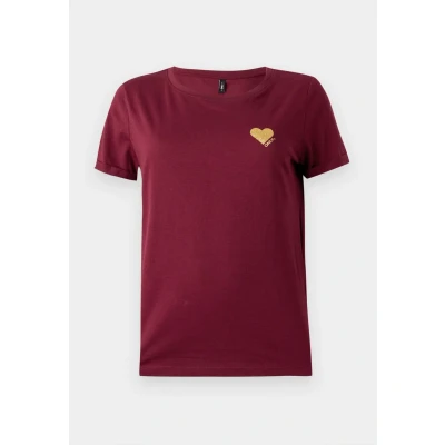 Image of ONLY Women&#039;s Onlkita Life S/S Top Noos, Cabernet, XS