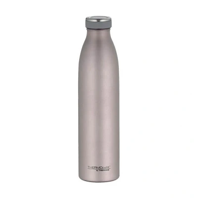 Image of THERMOcafé by THERMOS TC Bottle Rose Mat 0.75 L, Stainless Steel Vacuum Flask, Carbonated Proof, 12 Hours Hot 24 Cold, Leak for School, On The Go and Office