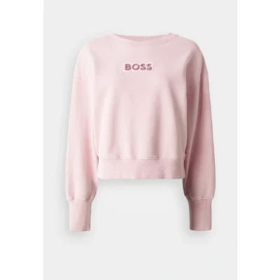Image of BOSS ELAY Stonebadge Sweatshirt, Women&#039;s, Size: Medium, Open pink