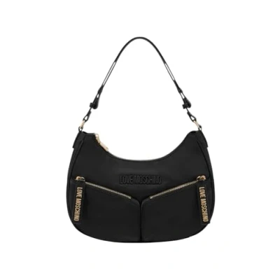 Image of Love Moschino EASY GO Handbag, Women&#039;s, Size: One Size, Nero