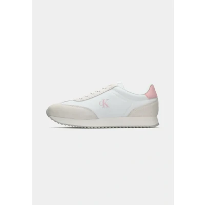 Image of Calvin Klein Jeans Trainers, Women&#039;s, Size: 41, Bright white/sweet pink shoes
