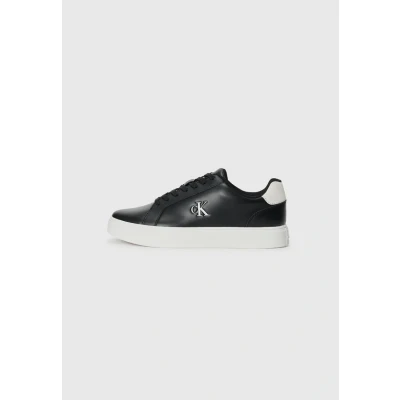 Image of Calvin Klein Jeans Cupsole Trainers, Men&#039;s, Size: 6.5, Black/bright white shoes
