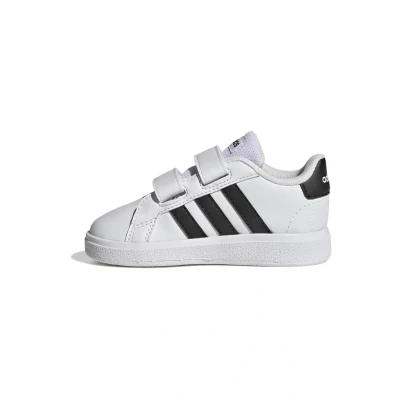Image of Adidas Men&#039;s Grand Court Trainers, Cloud White Core Black Black, 24 EU